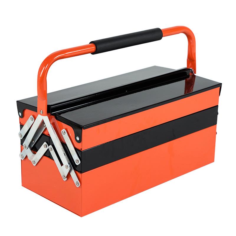 Qiyao Multifunctional Stainless Steel Toolbox with Three-Layer Storage