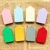 50 Pcs Colorful Gift Tages Paper Hanging Tages with Hole Rectangle Hanging Tages for DIY Christmas Wedding Party Favor