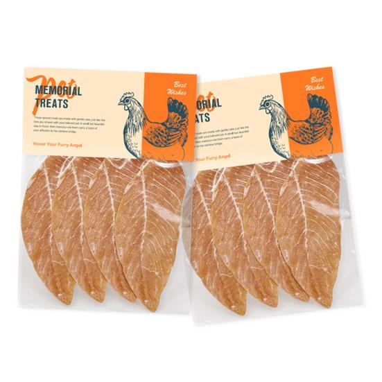 Pet Memorial Treat Paper Chicken Fish Slices Pet Bereavement Supplies Realistic Pet Treat Replica for Deceased Cats Dogs Memorial Ceremony