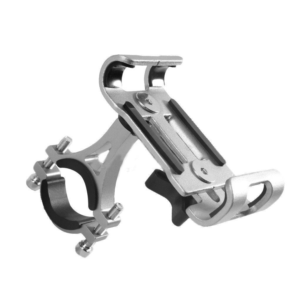 Metal Motorcycle Bike Phone Holder Aluminum Alloy Anti-slip Bracket GPS Clip Universal Bicycle Stand Support for All Smartphones