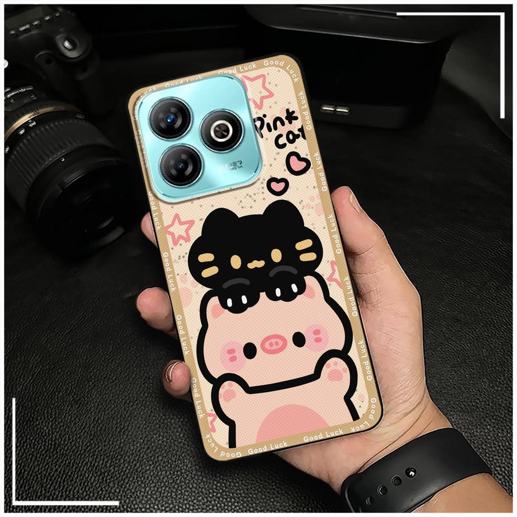 Wstrząsoodporne Wytrzymałe Etui na Telefon Dla ZTE Blade A75 4G/Z2359 Zwierzęta Kreskówka Saszetka na Telefon Słodka Tylna Pokrywa Pełne owinięcie Miękkie etui