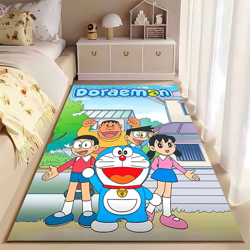 Doraemon Cartoon Character Carpet suitable as a non-slip mat for the living room or bedroom sofa