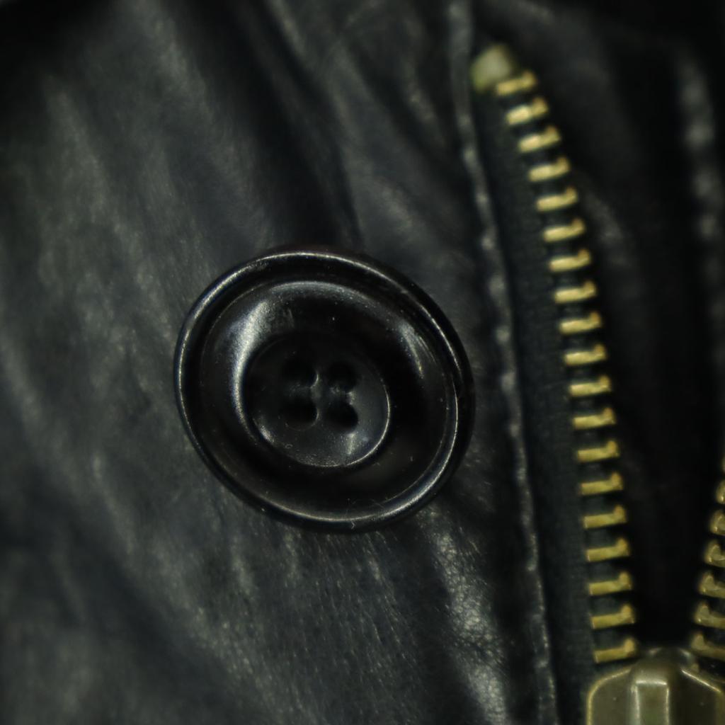 RONSON Long sleeve Half length leather jacket M black Sheep leather Men's Used