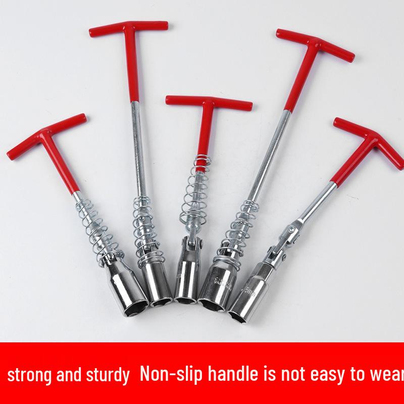 Universal Joint Spark Plug Wrench Extension for Removal and Installation