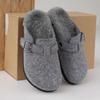 Winter House Plush Slippers for Women Winter Non-Slip Flat Heels Cotton Slides Woman Fashion Flock Warm Cotton Shoes Slippers