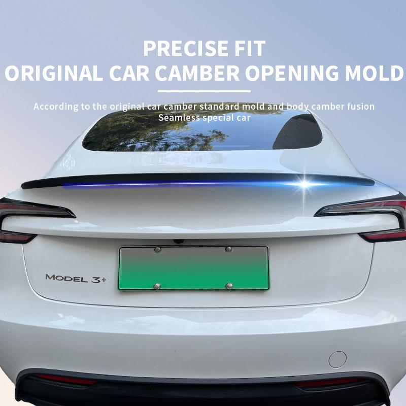 Real Carbon Fiber For Tesla Model 3/Y/3 Highland Trunk Wing Spoiler 2017-2024 Real Carbon Fibre Original Car Spoiler Accessories