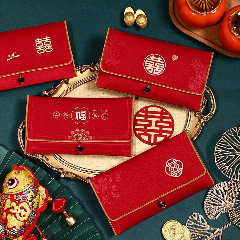Blessing Wedding Money Bag Traditional Lucky Red Pocket Creative Money Packet Wedding Birthday