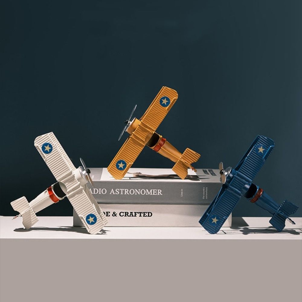 Handicraft Vintage Airplane Model Collection Metal Plane Models Aircraft Ornaments  Photo Props