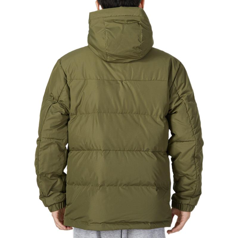 adidas Giacca Imbottita in Piumino con Stampa Logo e Dettaglio Tasca con Zip Uomo Capispalla Verde Militare HN2093
