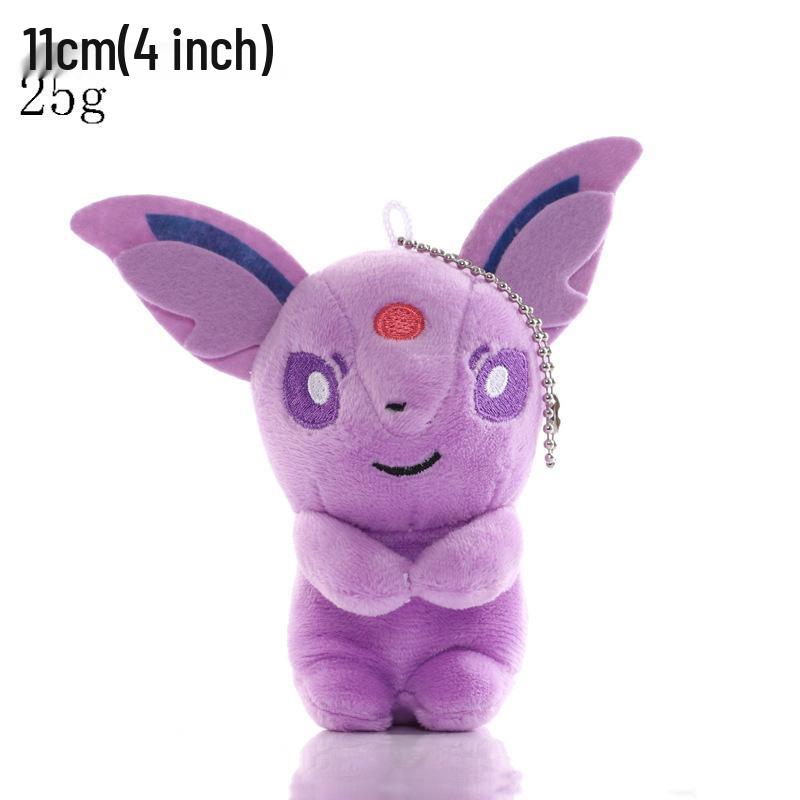 Conjunto de Chaveiros de Pelúcia Pokémon: Squirtle, Charmander, Psyduck, Bulbasaur & Pikachu