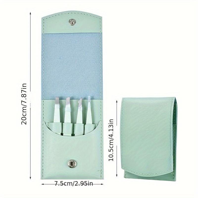 Summer Color 4 in 1 Stainless Steel Eyebrow Tweezers Set Makeup Tools for Eyelash Removal Long Lasting Anti Rust and Easy