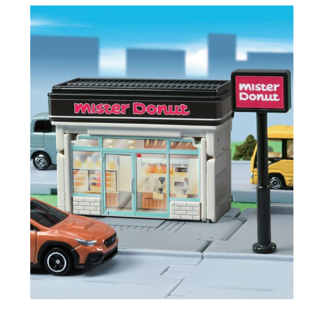 

TAKARA TOMY Town Mister Mini Car Toy Ages Boxed Passes Toy Safety Standards ST Mark Certification TOMICA Tomica Donut 3+