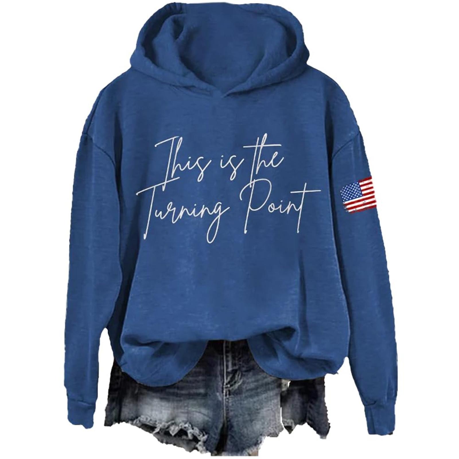 

Женская модная повседневная толстовка с длинным рукавом, принтом и круглым вырезом XL