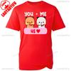 Kawaii DUDU BUBU Amoureux Couples Toi et Moi Pour Toujours Mignons Oursons de Dessin Animé Couple T-shirt Assorti Mode Décontracté T-shirt Imprimé Hauts
