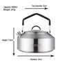 Portable Stainless Steel Outdoor Kettle