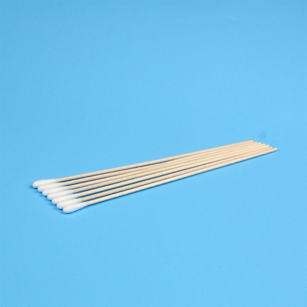 Double Tipped Cotton Swabs with Wooden Sticks Multipurpose Applicators for Personal Care and Cleaning Tasks 200 Count Pack