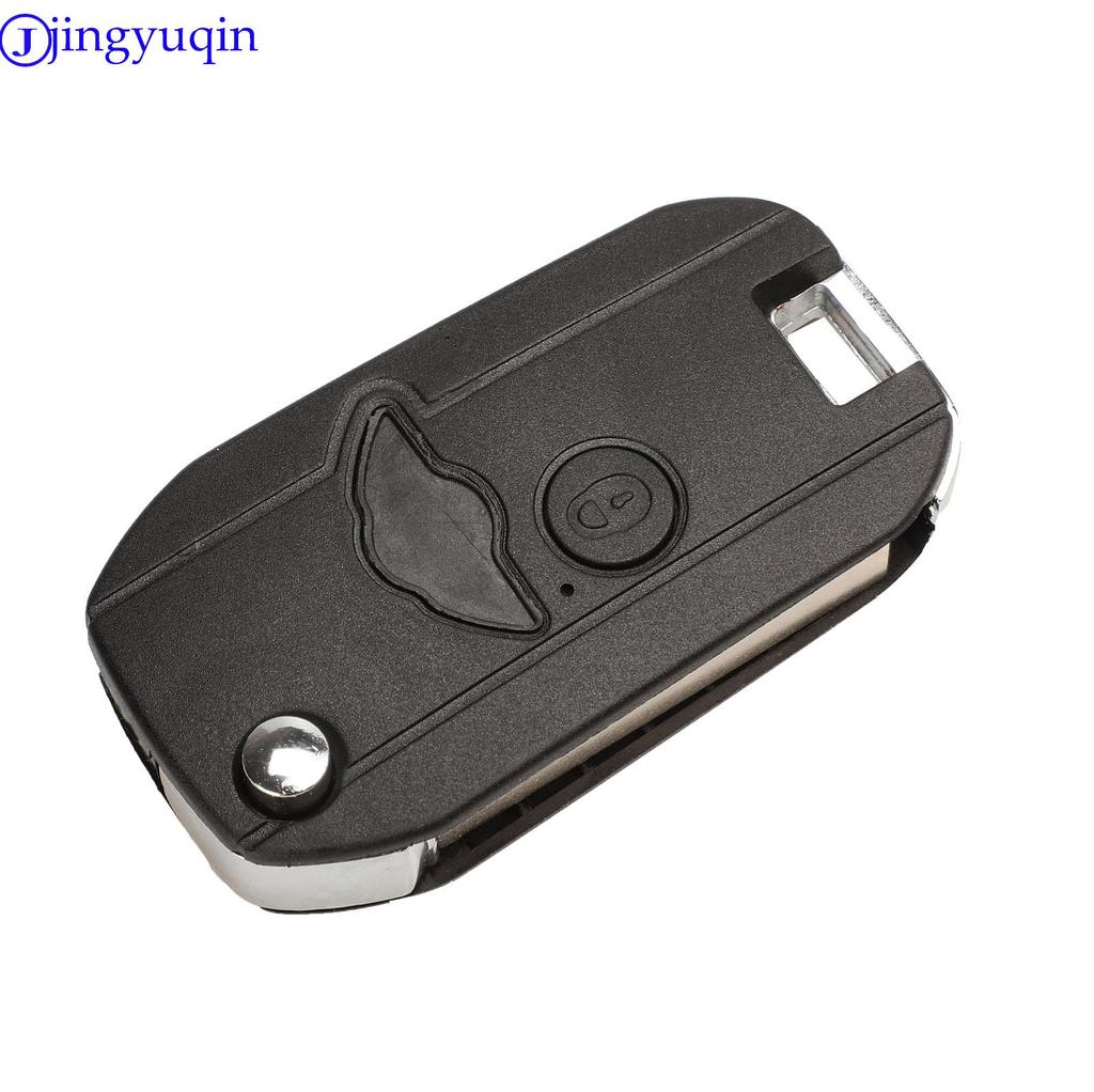 Jingyuqin Modified 2 Buttons Car Key Shell for MG BMW Mini Cooper R53 R50 S for Land Rover 75 Z3 Z4 X3 X5 E46 E39 E36 E34