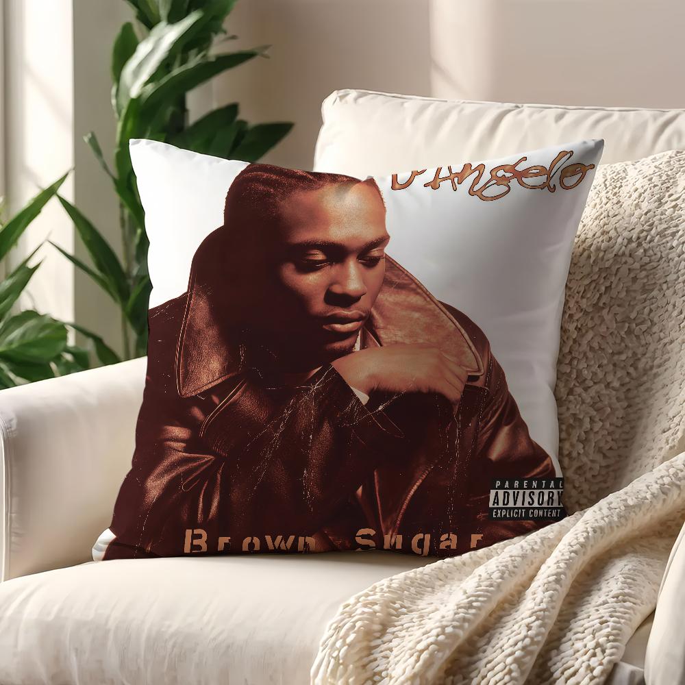 Singer D-Angelo Brown Sugar cushion cover For Pillow Sofa Printing Decoration Room Home Office Coffee Shop Car Nordic Simplicity