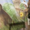 Easter Egg Bunny Daisy Sheer Curtains For Living Room Kitchen Window Curtains Bedroom Tulle Voile Curtains