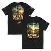 ROSWELL 1947 New Mexico UFO Alien Approved Black T-Shirt Vintage Unisex Tee