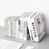 2 Pcs L-Shaped Transparent Book Ends Fall-resistant Acrylic Book Ends Clear Acrylic Bookends for Shelves Organizer