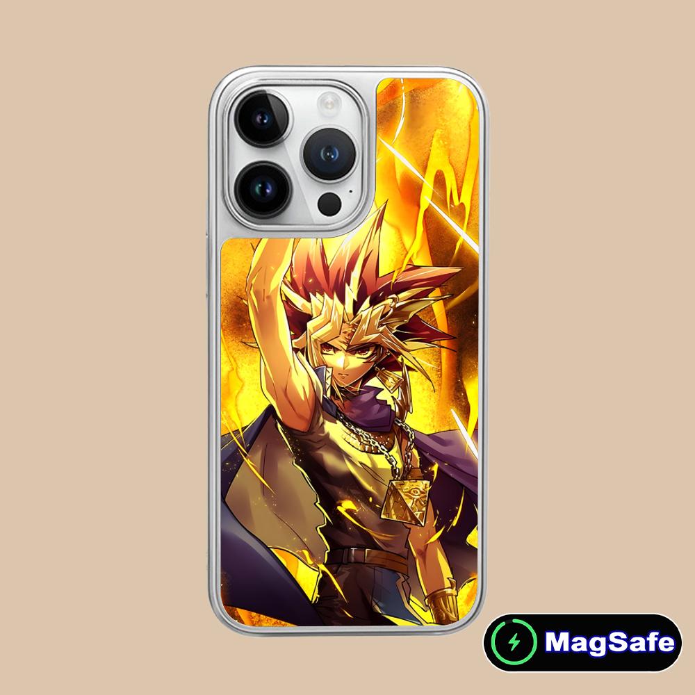 Yugioh Yami Yugi Mobile Phone Case for iPhone 17 16 15 14 13 12 11 Air Pro Max Plus Magsafe Silver Plating Colorful Cover Cover