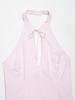 2026 Women's Poplin Halter Neck Balloon Silhouette Short Dress