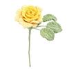 Handmade Knitted Flower Crochet Rose Flowers Artificial Flowers Home Decors Single Rose Flower Gift for Birthday Wedding