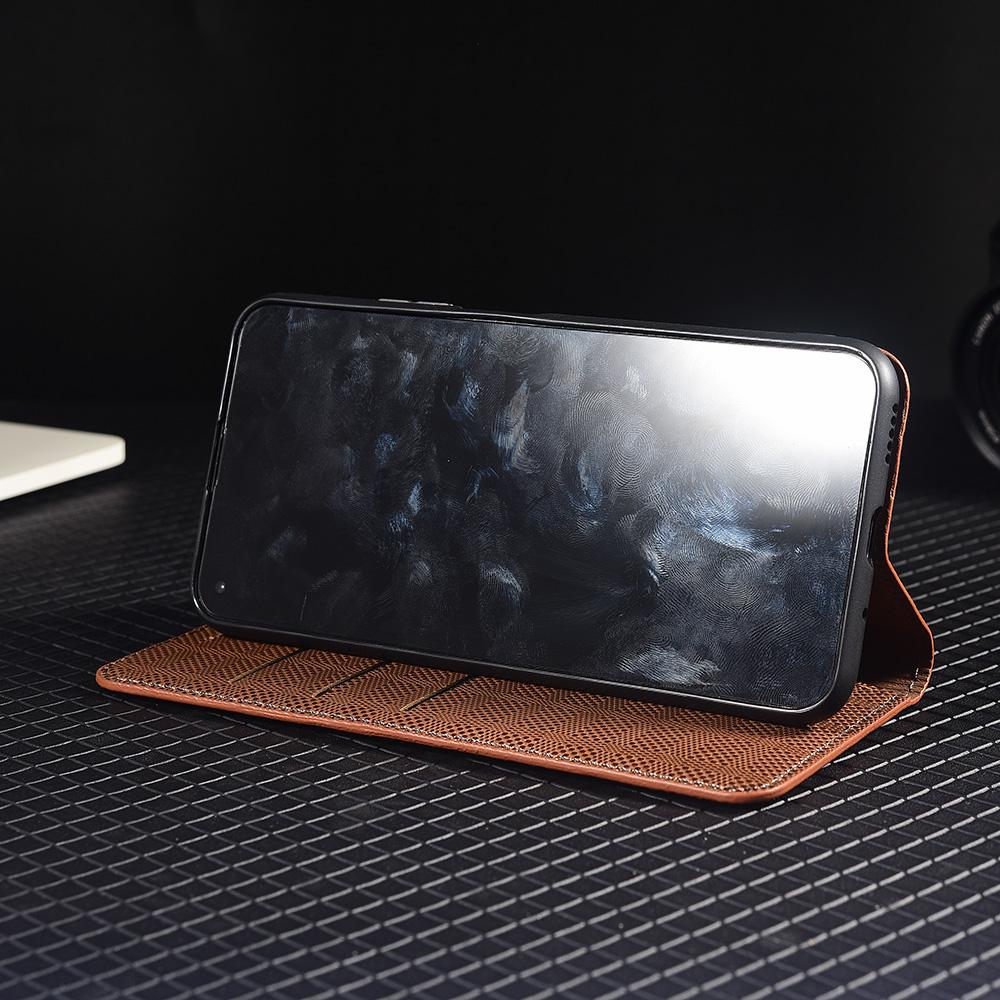 Cross Grid Genuine Leather Flip Case for Tecno Spark 9 10 10C 20 30 30C 40 40C Pro Plus 4G 5G Phone Cover Cases Scratch Proof