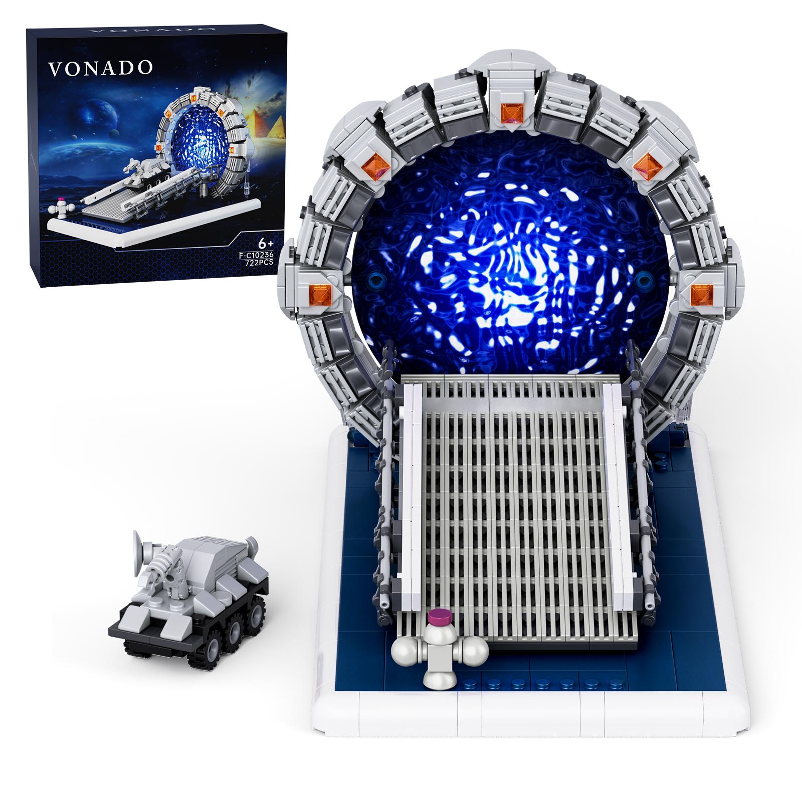 

Stargateal Building Block Set Atlantis Round Time Travelling Machine Future Tech Weaponry Model Bricks Gifts for Kids Boys Adult