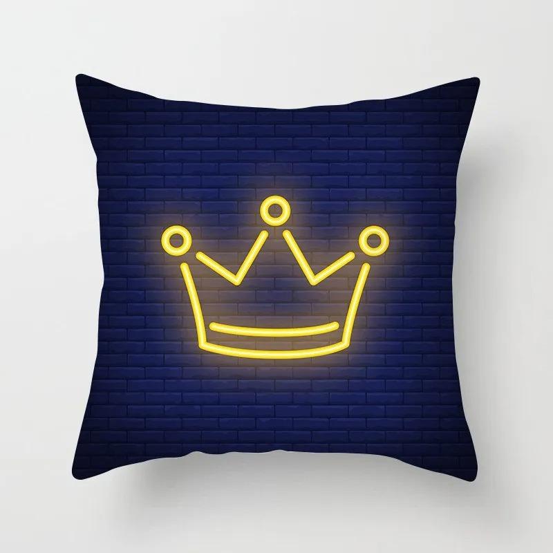 Yellow Flower Pillowcase Office Living Room Home Pillowcase Car Ornaments