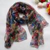 [BYSIFA] Ladies Silk Scarf Shawl New Long Scarves Fashion Brand Scarves Elegant Purple Blue Neck Scarf Beach Shawl Cover-ups