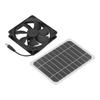 6W Solar Panel with Cooling Fan Mini Ventilator Solar Powered Exhaust Fan for Pet Dog Chicken House
