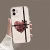 Love Heart Rose Soft Case for iPhone 17 Pro Max, Compatible with iPhone 13 Pro/16e/15/13/14