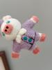 Handmade Wool Felt Cute Pig Ornament Keychain and Bag Charm