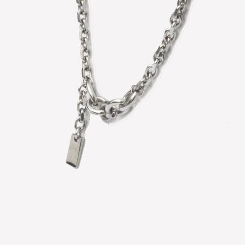 Rush Off Surgical Steel Two-Flow Chain Bracelet