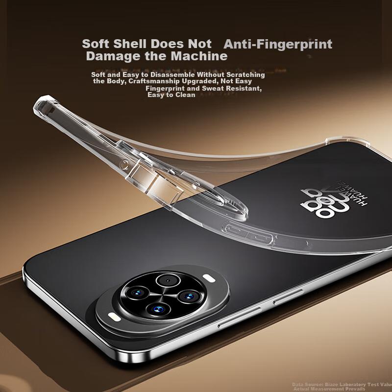Phone Case for Huawei Nova 14 Ultra, Nova 14 Ultra Full Lens Protection with Four Corner Air Cushion Slim Clear Transparent Soft, JK936 Transparent