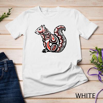 Tribal Squirrel Alaska SE Native American Haida Style Gift Unisex T-shirt