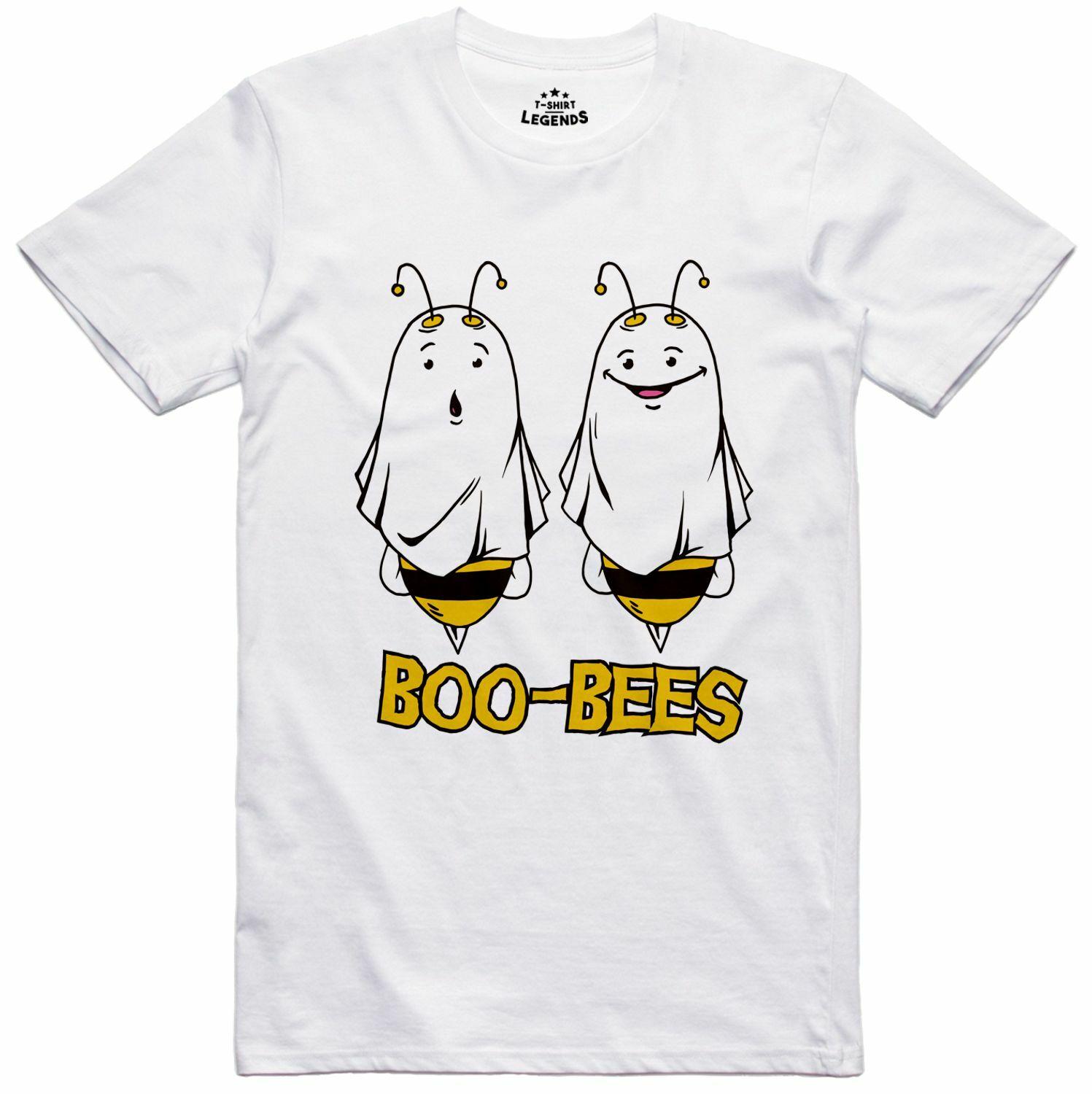 Футболка Boo-Bees забавная, стандартного кроя, 100% хлопок, со слоганом, оригинальная S