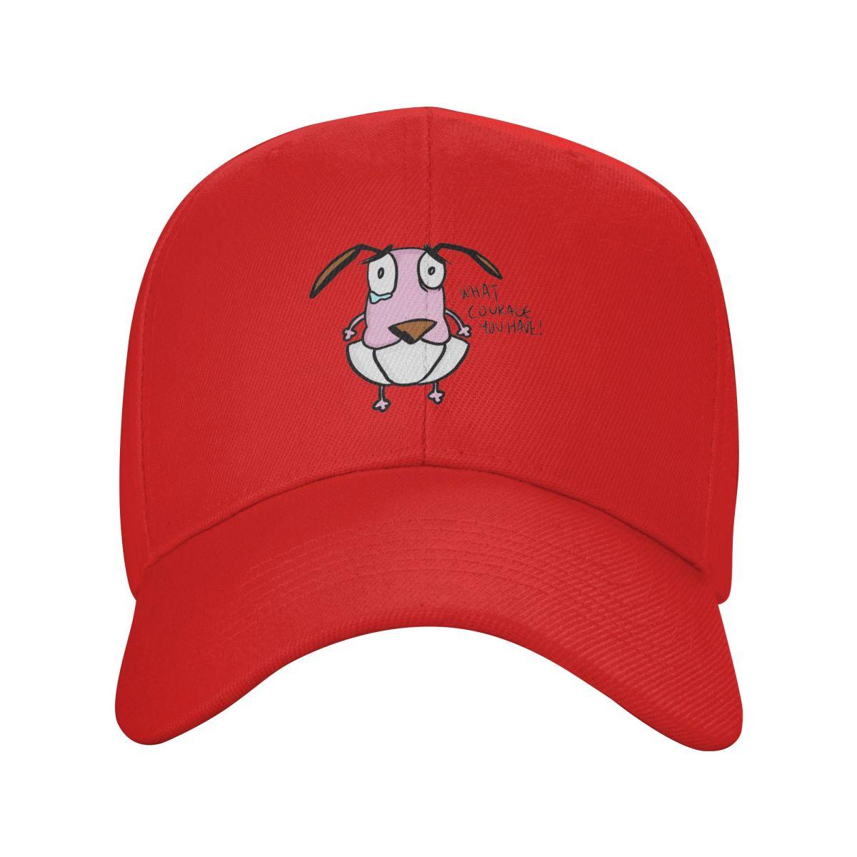 

Cowardly Dog Courage Cartoon Baseball Caps Fashion Men Women Hats Adjustable Cap Streetwear Baseball Hat Casquette One Size