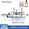 ZS-TB501 Square Bottle Two Side Corner Labeling Machine for Perfume, Juice & Whisky
