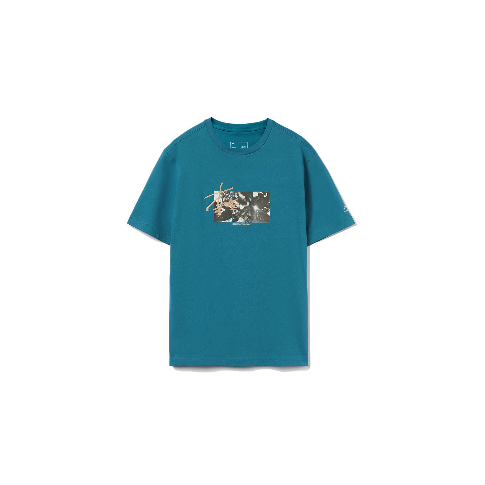 

Li-Ning Scenic Print Round Neck Short Sleeve T-Shirt Men Tops Space-Blue AHST731-3 XL