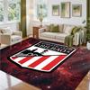 Athletic Bilbao Football Design Crystal Velvet Rug Soft Decorative Mat for Bedroom Entrance