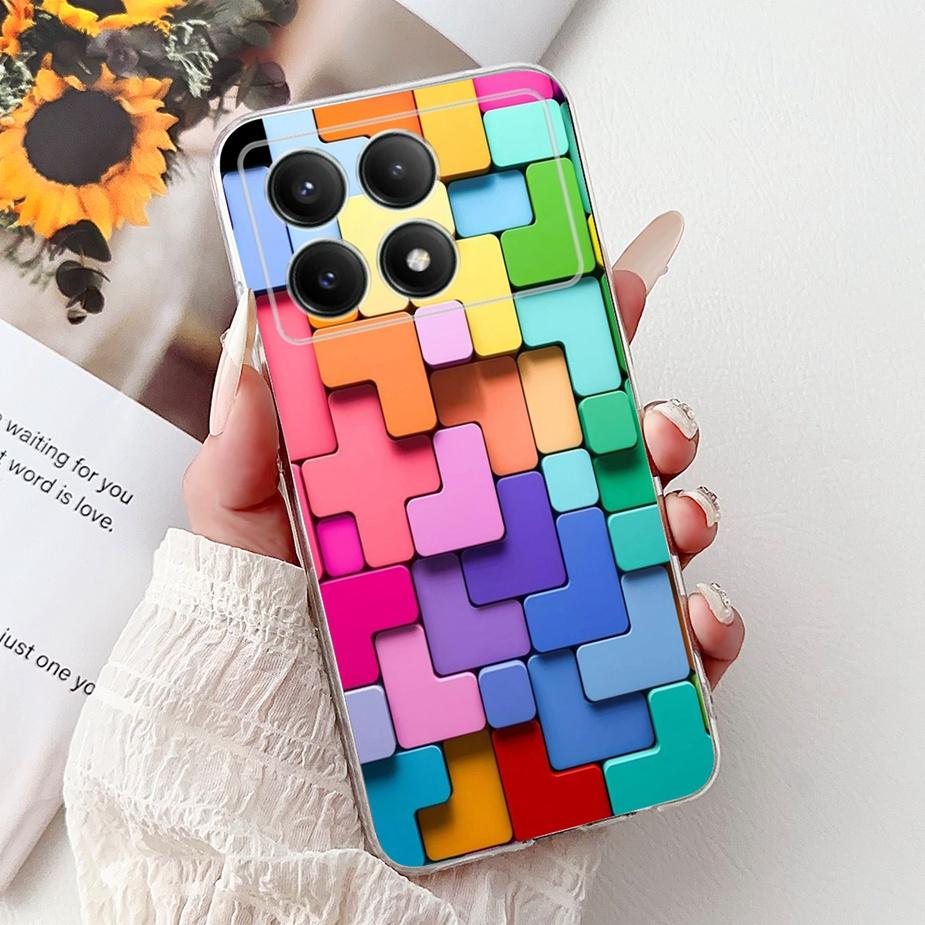 

Чехол для Xiaomi Poco X6 Pro 5G Милый Кот Счастливая Рыбка Кои Расписной Чехол Мягкий Тонкий Чехол для Телефона Для Xiaomi Poco X6 Neo PocoX6 Pro 5G Fundas Xiaomi Poco X6