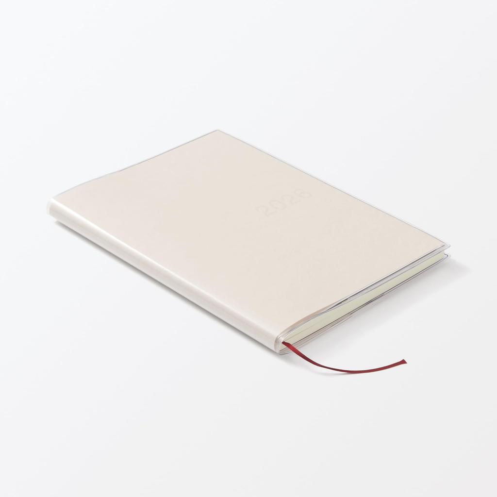 MUJI 2026 B6 Vertical Starting December 84854545 Planner, 2025, White, Monthly/Weekly,