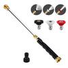 Jet Nozzle Power Washer for Garden Hose Washer Wand with 3 Interchangeable Nozzles Quick-Connect High Pressure Washer Hose Nozzle