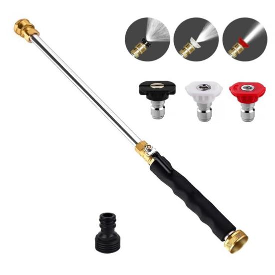 Jet Nozzle Power Washer for Garden Hose Washer Wand with 3 Interchangeable Nozzles Quick-Connect High Pressure Washer Hose Nozzle
