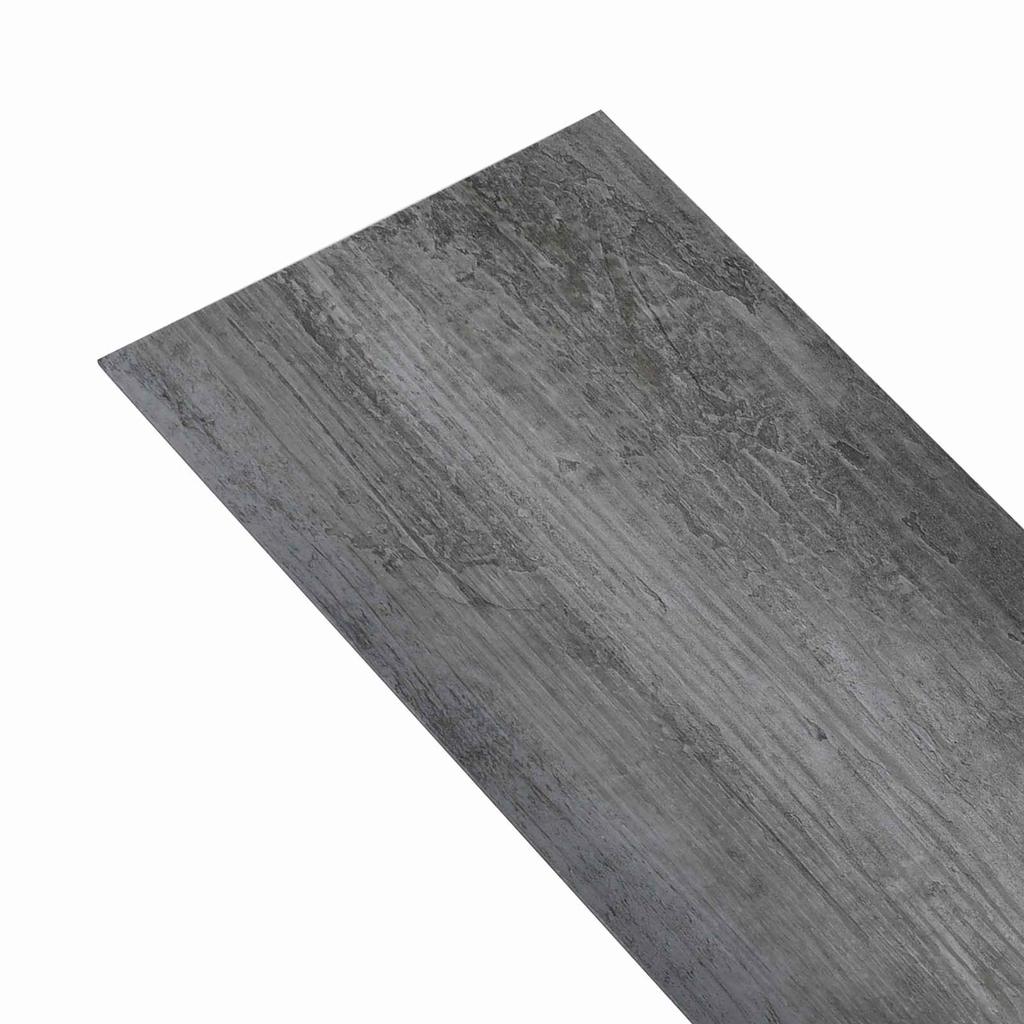 Floor Planks 36 Pcs Glossy Grey 5.02 M² PVC