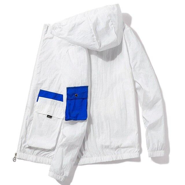 

Летняя куртка для спорта и отдыха, однотонная солнцезащитная куртка с вышивкой XXXXL белый