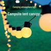 Waterproof 5cm Round String Lights for Outdoor Camping, Tent Decoration, and Night Market Stalls